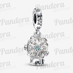 Pandora Snowflake Snowglobe Dangle Charm